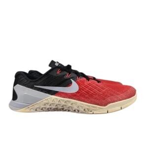 Nike Shoes Mens 12 Athletic Trainer Metcon 3 Red Black Active Sport Crossfit Gym